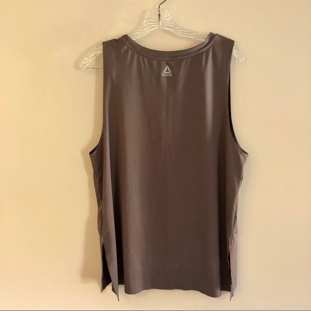 Reebok Mauve Laser Cut Tank Top - Picture 2 of 8